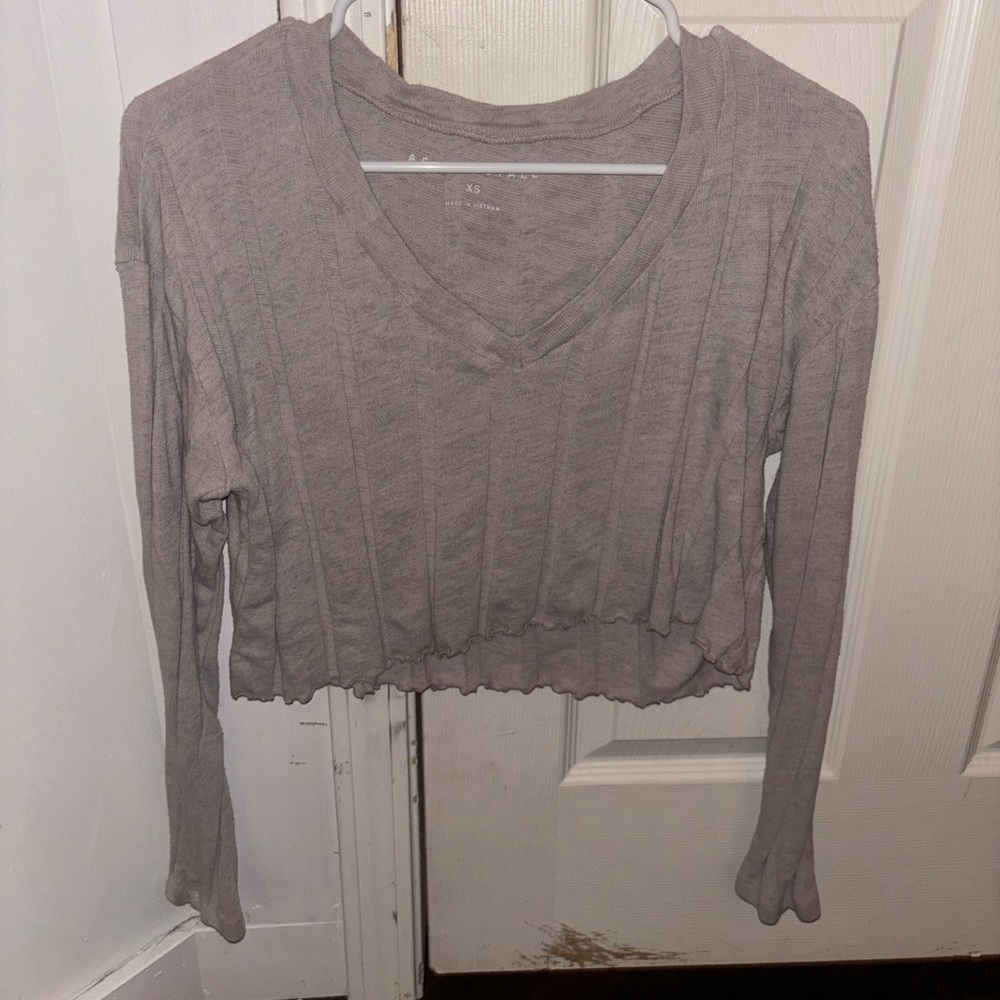 Aeropostale knit long sleeve sweater crop top size xs